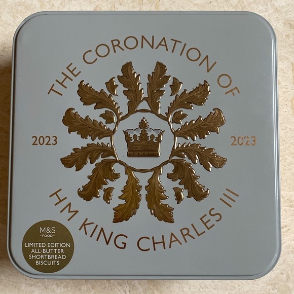 Special Edition English Empty Tin Celebrating Coronation of HM King Charles III - Picture 1 of 11